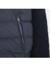 Padded Wool Zip-Up Cardigan Navy - MONCLER - BALAAN 4