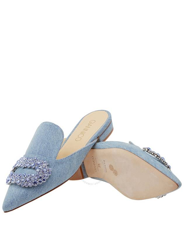 Giannico Daphne Crystal-embellished Woven Flat Sandals, Brand Size 35 (US Size 5) - GIANNICO - BALAAN 2