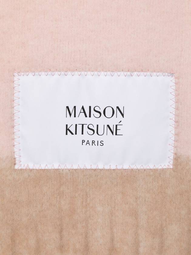 Alpaca Striped Muffler Scarf Rose Unisex - MAISON KITSUNE - BALAAN 3