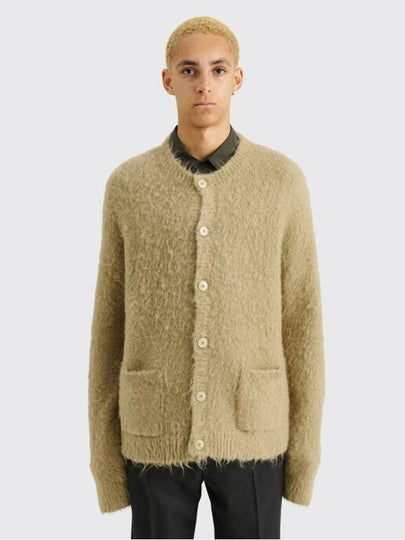 Wool Mohair Cardigan Dark Beige - ACNE STUDIOS - BALAAN 2