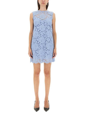 Dolce & Gabbana Floral Lace Line Dress - DOLCE&GABBANA - BALAAN 1