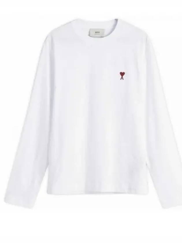 Ami De Coeur Long Sleeve T-Shirt White - AMI - BALAAN 2