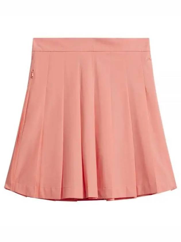 Adina Pleated Skirt  Orange - J.LINDEBERG - BALAAN 2