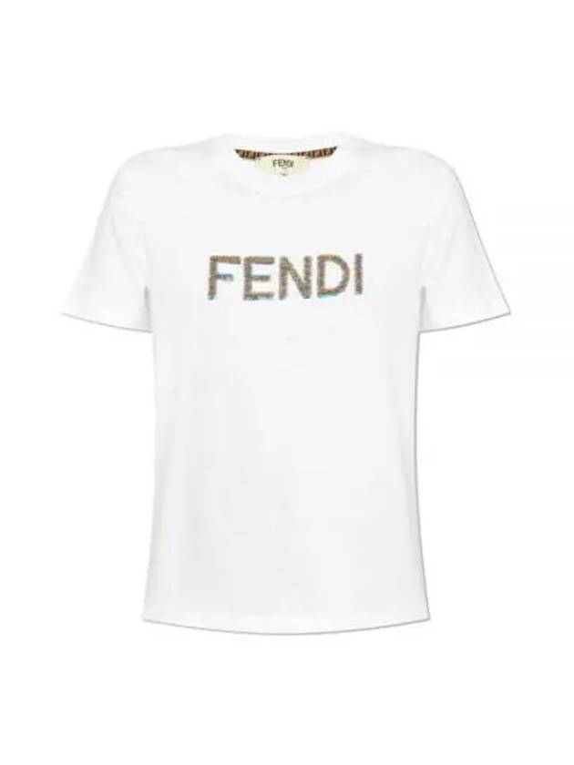 Cotton T Shirts FS725 4AS8G F0ZNM - FENDI - BALAAN 1