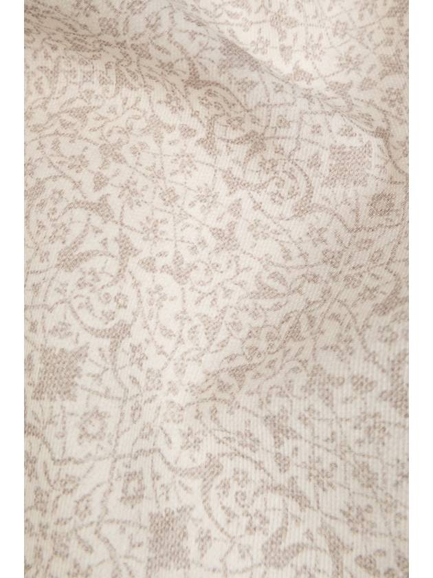 Eleventy Patterned Pocket Square, Men's, Cream - ELEVENTY MILANO - BALAAN 4