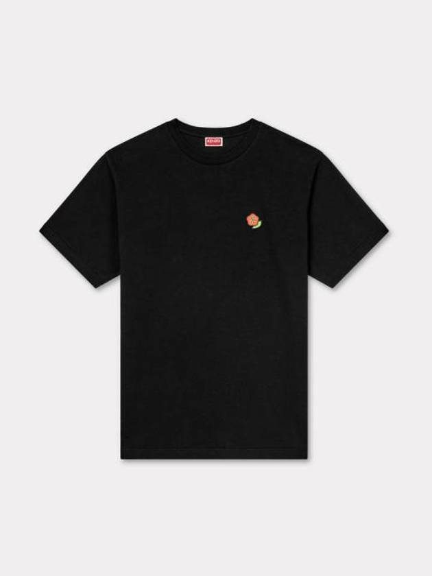 Pop Embroidered Cotton Short Sleeve T-Shirt Black - KENZO - BALAAN 2