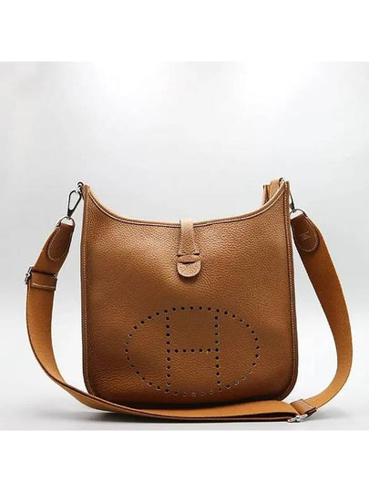 H056277CK37 Evelyn 29 PM Clemence leather gold color silver cross bag - HERMES - BALAAN 2