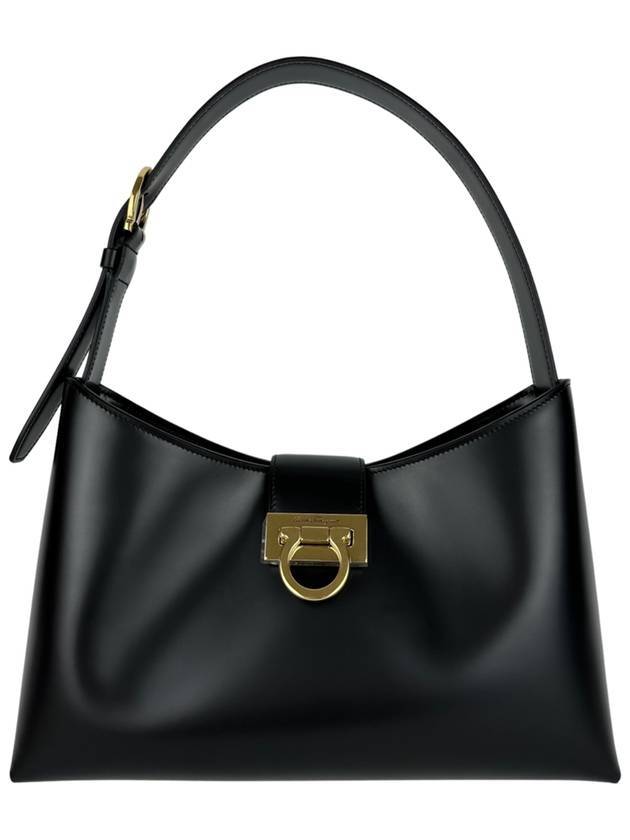 Trifolio Shoulder Bag Black - SALVATORE FERRAGAMO - BALAAN 1