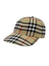 Check Cotton Ball Cap Beige - BURBERRY - BALAAN 2