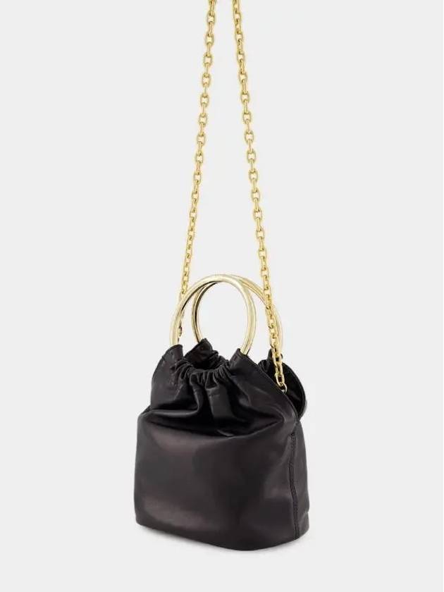 Mini Nappa Leather Bucket Bag Black - PRADA - BALAAN 6