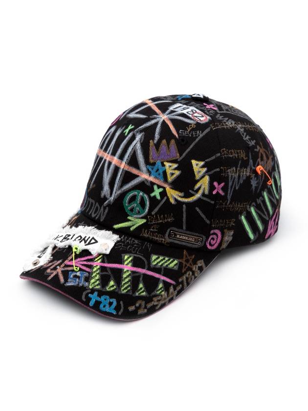 BBD Plate Logo Cap Graffiti Ver Black - BLACKBLOND - BALAAN 2