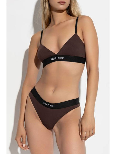 Tom Ford Logo Thong, Women's, Brown - TOM FORD - BALAAN 2