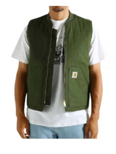 Logo Patch Zipper Vest Green - CARHARTT WIP - BALAAN 2