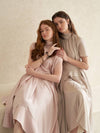 sleeveless slit drape unbalanced long dress_champagne pink - CAHIERS - BALAAN 3