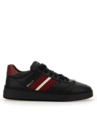 Rebby Leather Low-Top Sneakers Black - BALLY - BALAAN 2