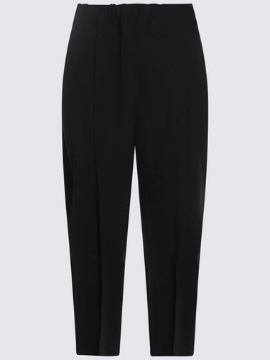 Issey Miyake Black Cotton Pants - ISSEY MIYAKE - BALAAN 1