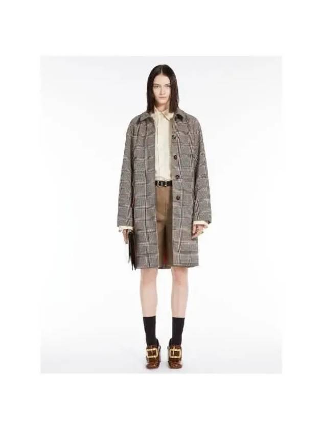 SPORTMAX VASAIO Frayed Check Midi Coat 001 - ETC - BALAAN 2