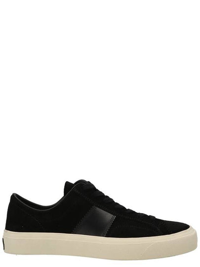 Suede Low Top Sneakers Black - TOM FORD - BALAAN 2