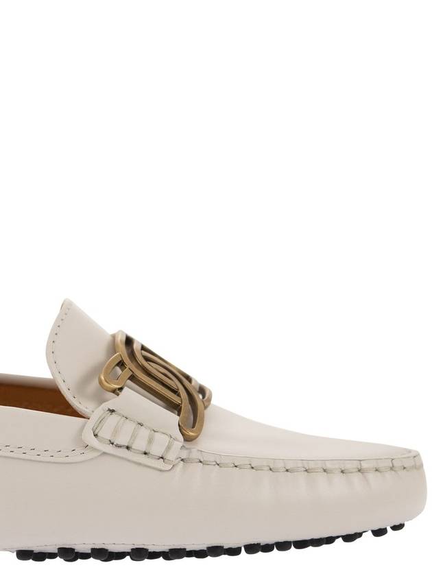 Kate Gommino Leather Driving Shoes White - TOD'S - BALAAN 7