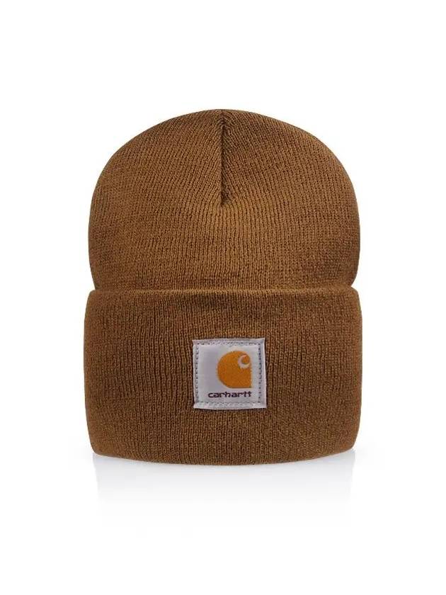 A18 Unisex Brown Long Beanie - CARHARTT - BALAAN 2