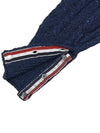 Donegal Twist Cable 4-Bar Classic Crewneck Knit Top Blue - THOM BROWNE - BALAAN 9