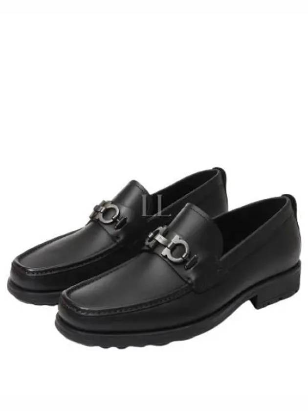 Men's David Gancini Loafers Black - SALVATORE FERRAGAMO - BALAAN 2