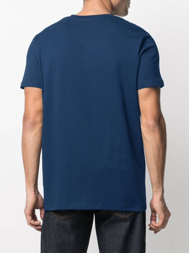 VPC Logo Printing Men's Short Sleeve TShirt Blue COBQX H26976 IAF - A.P.C. - BALAAN 4