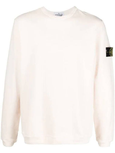 Waffen Patch Crew Neck Sweatshirt Light Pink - STONE ISLAND - BALAAN 1