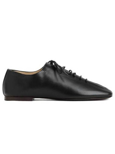 Souris Nappa Leather Flat Classic Derbies Black - LEMAIRE - BALAAN 1