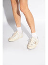 V-Star Gold Metallic Leather Star Low-Top Sneakers White - GOLDEN GOOSE - BALAAN 3