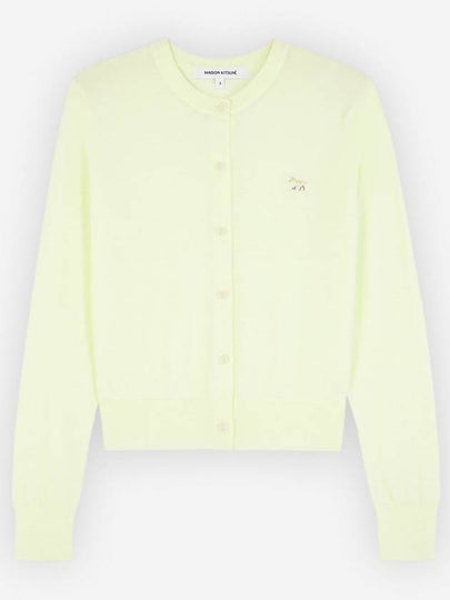 Baby Fox Patch Regular Cardigan Lemonade - MAISON KITSUNE - BALAAN 2