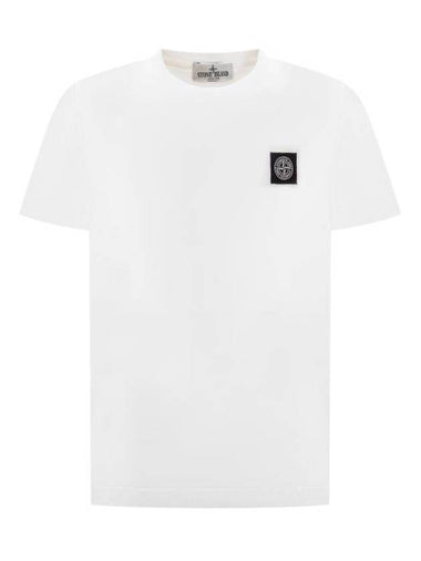 Kids 30/1 Cotton Jersey Short Sleeve T-Shirt White - STONE ISLAND - BALAAN 1