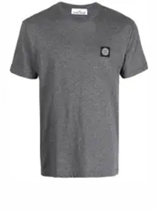 Waffen Logo Patch Short Sleeve T-Shirt Gray - STONE ISLAND - BALAAN 2