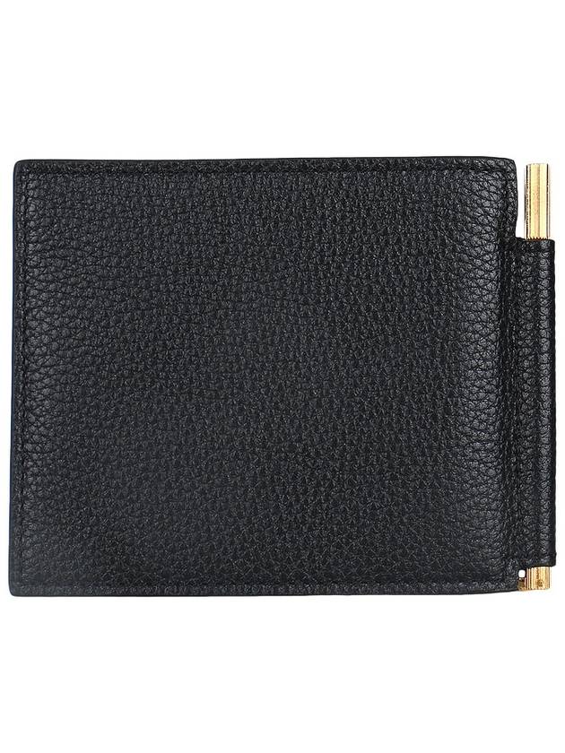 Money Clip Leather Card Holder Black - TOM FORD - BALAAN 4