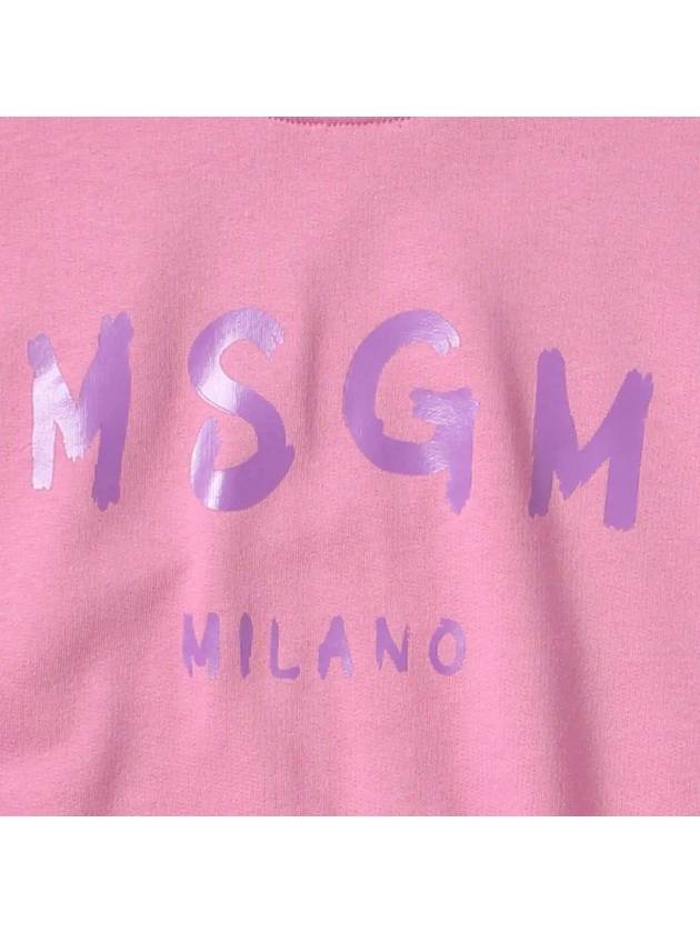 Kids Logo Printing Crop T Shirt MS029462 042 - MSGM - BALAAN 4