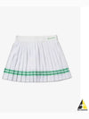 Women's Classic Logo Pleated Skirt White - SPORTY & RICH - BALAAN 2