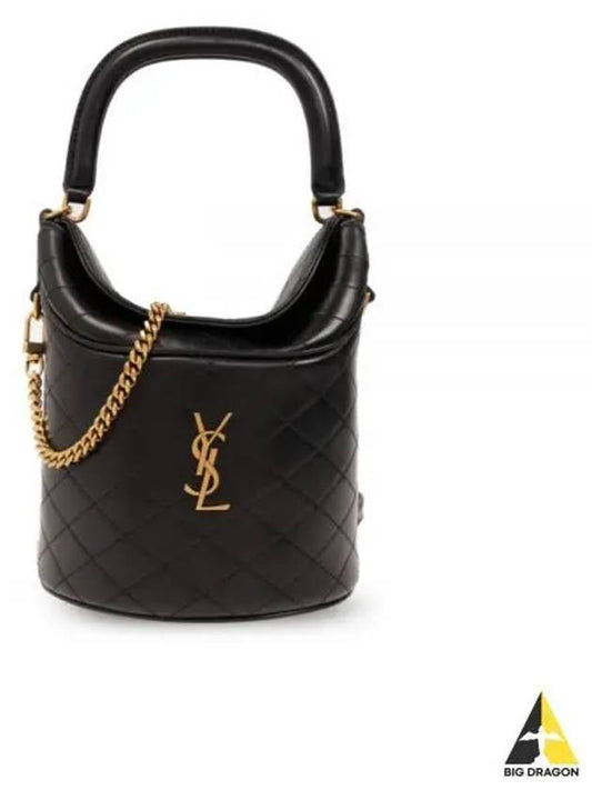 Gaby Lambskin Shoulder Bag Black - SAINT LAURENT - BALAAN 2