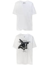 Butterfly Back Logo Short Sleeve T-Shirt White - WOOYOUNGMI - BALAAN.