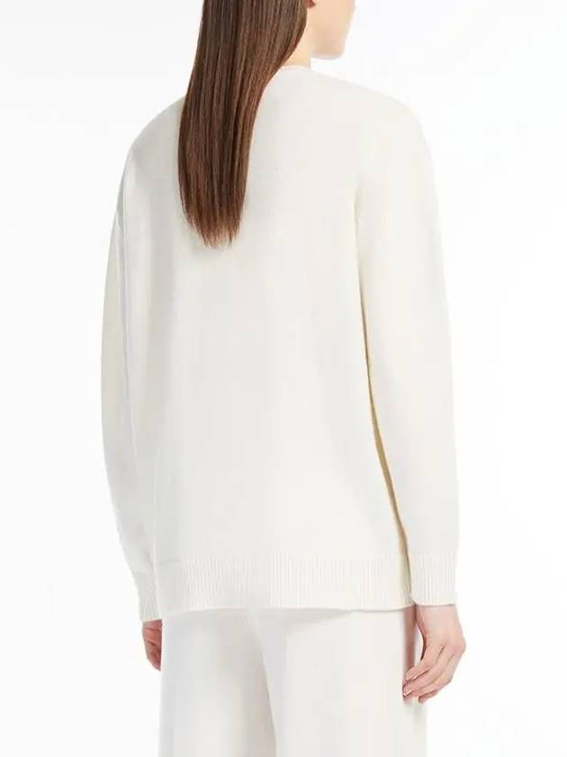 PLATA WHITE wool cashmere knit - MAX MARA - BALAAN 5