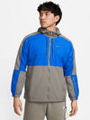 NIKE NSW Woven Hooded Jacket Flat Pewter Hyper Royal Asia FD0947 029 - NIKE - BALAAN