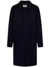 Wool Viscose Single Coat Navy - MAISON MARGIELA - BALAAN 2