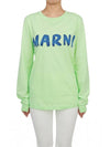 Logo Long Sleeve T-Shirt Green - MARNI - BALAAN 2