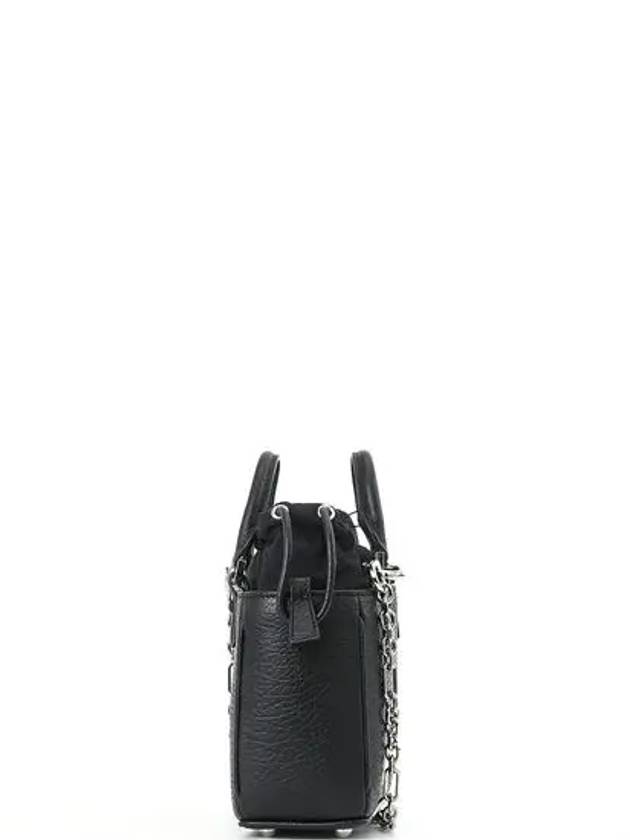 Horizontal Leather Shoulder Bag Black - MAISON MARGIELA - BALAAN 4