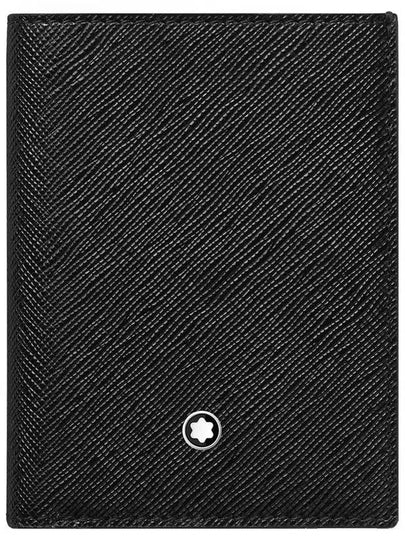 Sartorial 4CC Bifold Leather Card Wallet Black - MONTBLANC - BALAAN 2