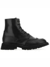 Punk Calfskin Worker Boots Black - ALEXANDER MCQUEEN - BALAAN 2