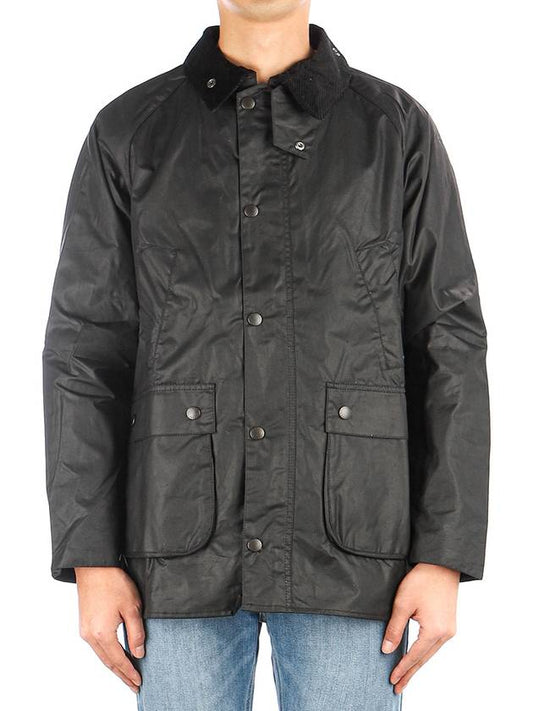Men's Bedale Wax Jacket Black - BARBOUR - BALAAN.
