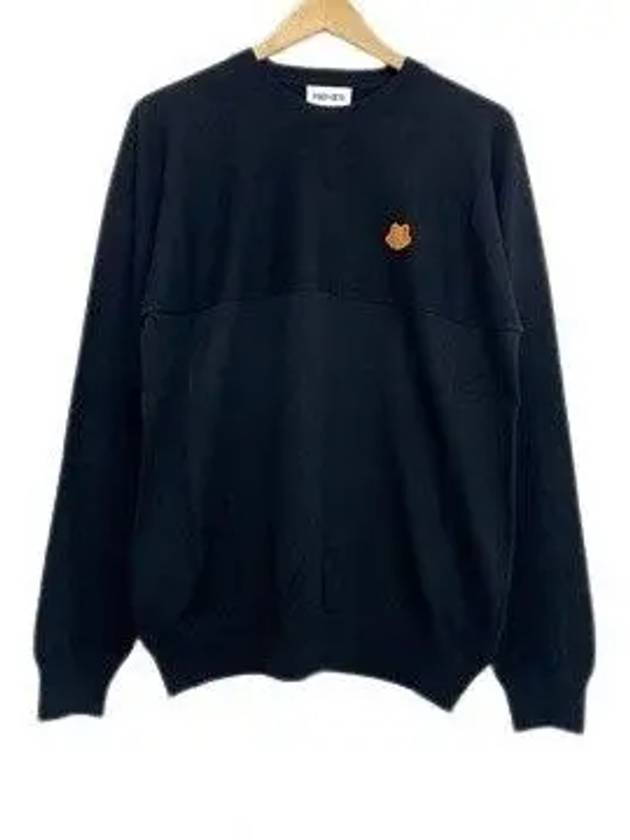 Tiger Wappen Patch Sweatshirt Black - KENZO - BALAAN 2