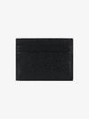 Stripe Note Compartment Pebble Grain Leather Card Wallet Black - THOM BROWNE - BALAAN 3