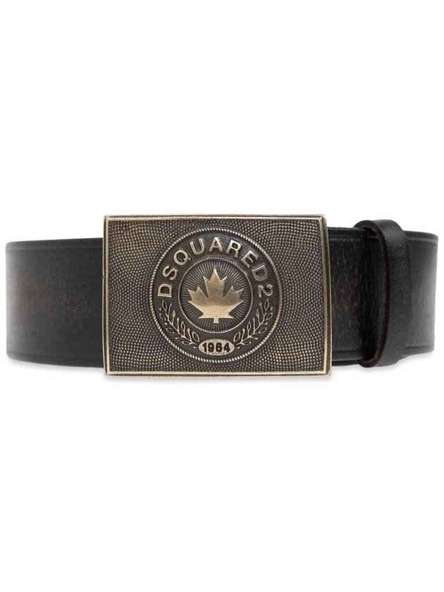 Dsquared2 Leather Belt, Men's, Brown - DSQUARED2 - BALAAN 1