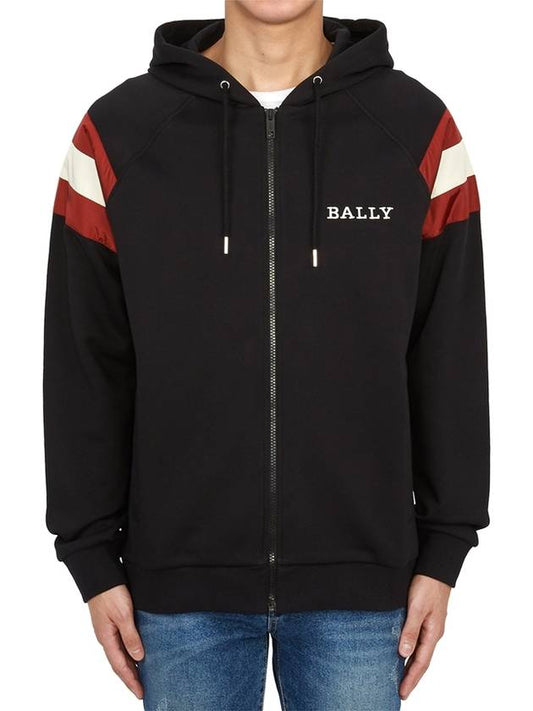 Men s brushed hood zip up M5OU585F 7S320 O 00 - BALLY - BALAAN 1